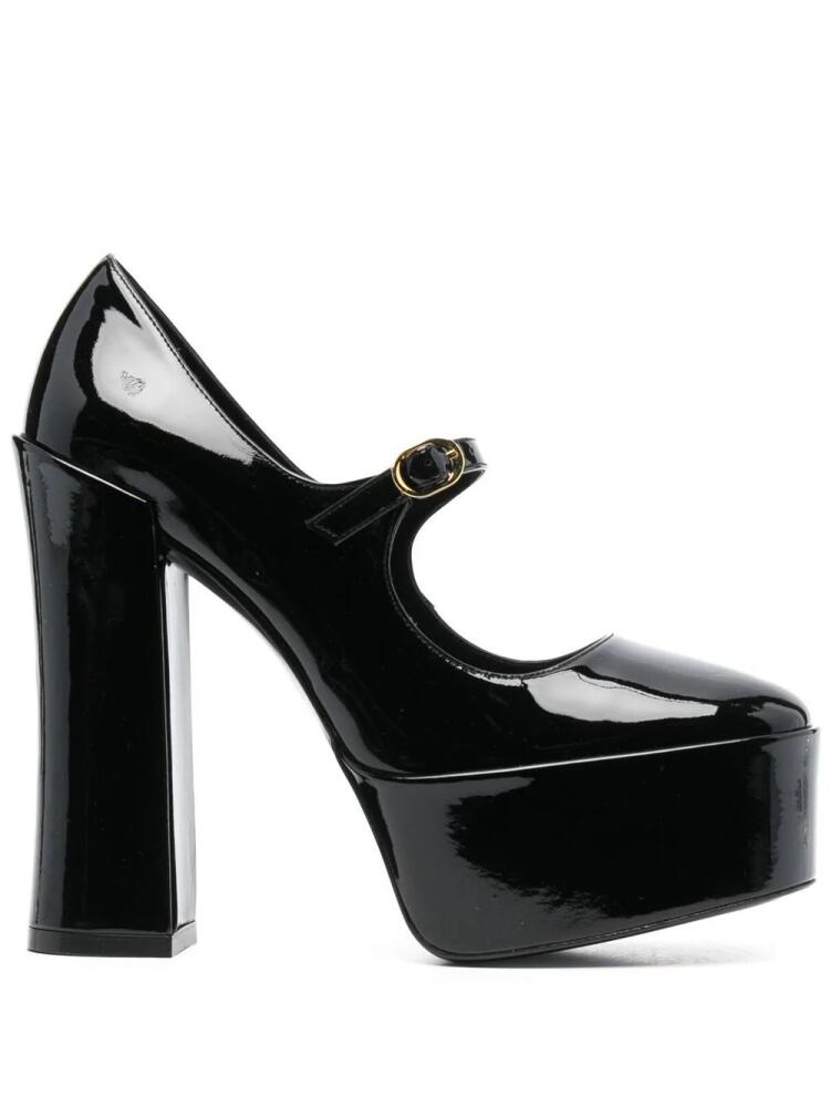 Stuart Weitzman Skyhigh 145 Mary Jane platform pumps - Black Cover