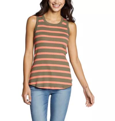 Eddie Bauer Women's Myriad Rib Racerback Tank Top Cover