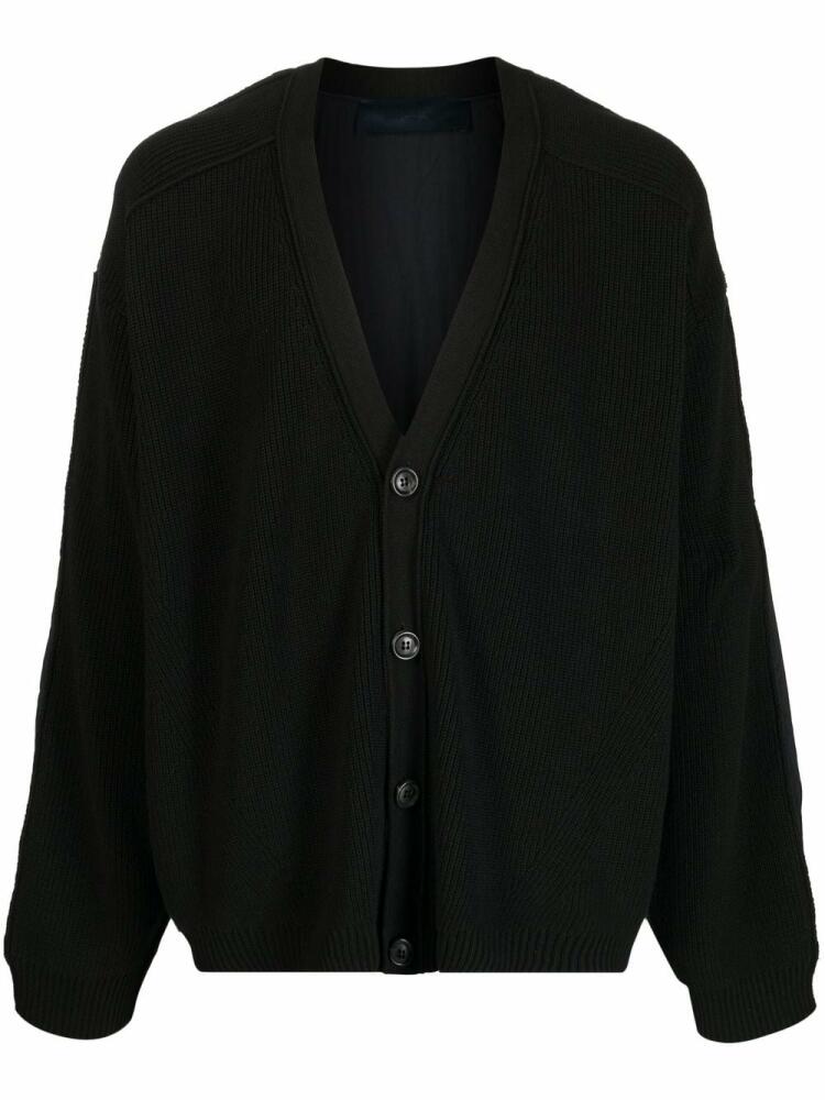 Juun.J V-neck long-sleeve cardigan - Black Cover