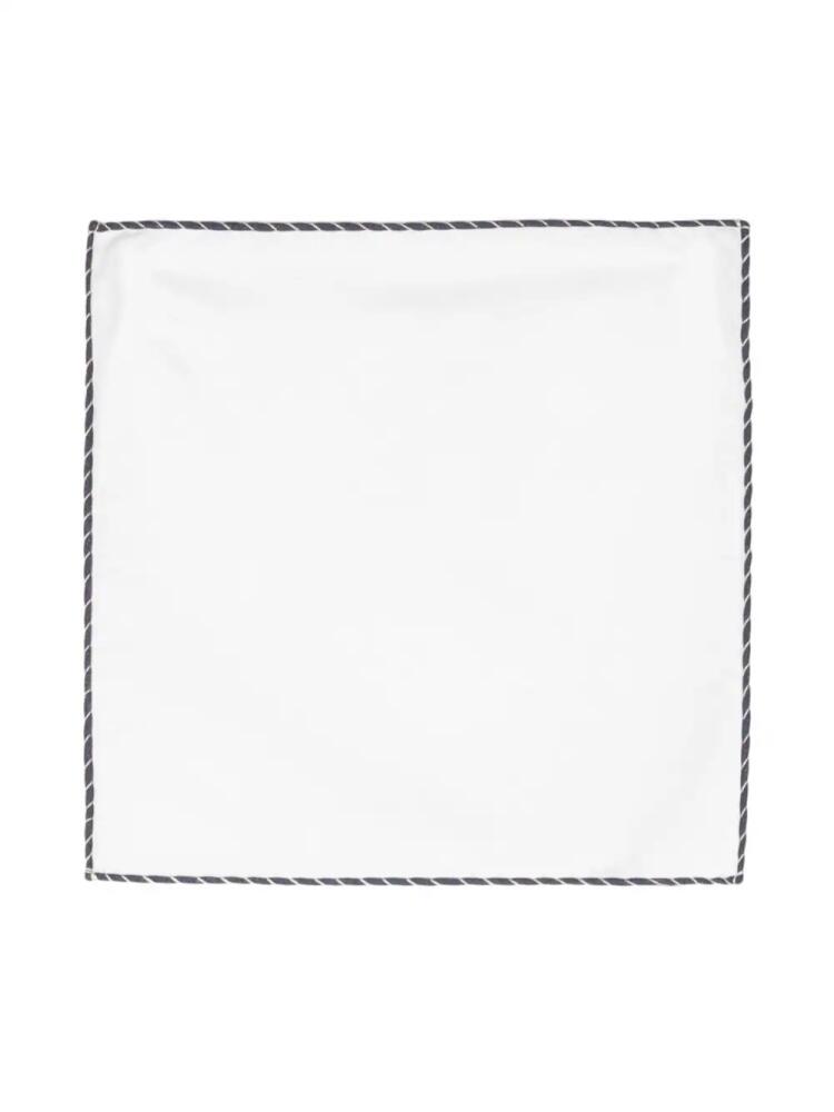 Eleventy whipstitch pocket scarf - White Cover