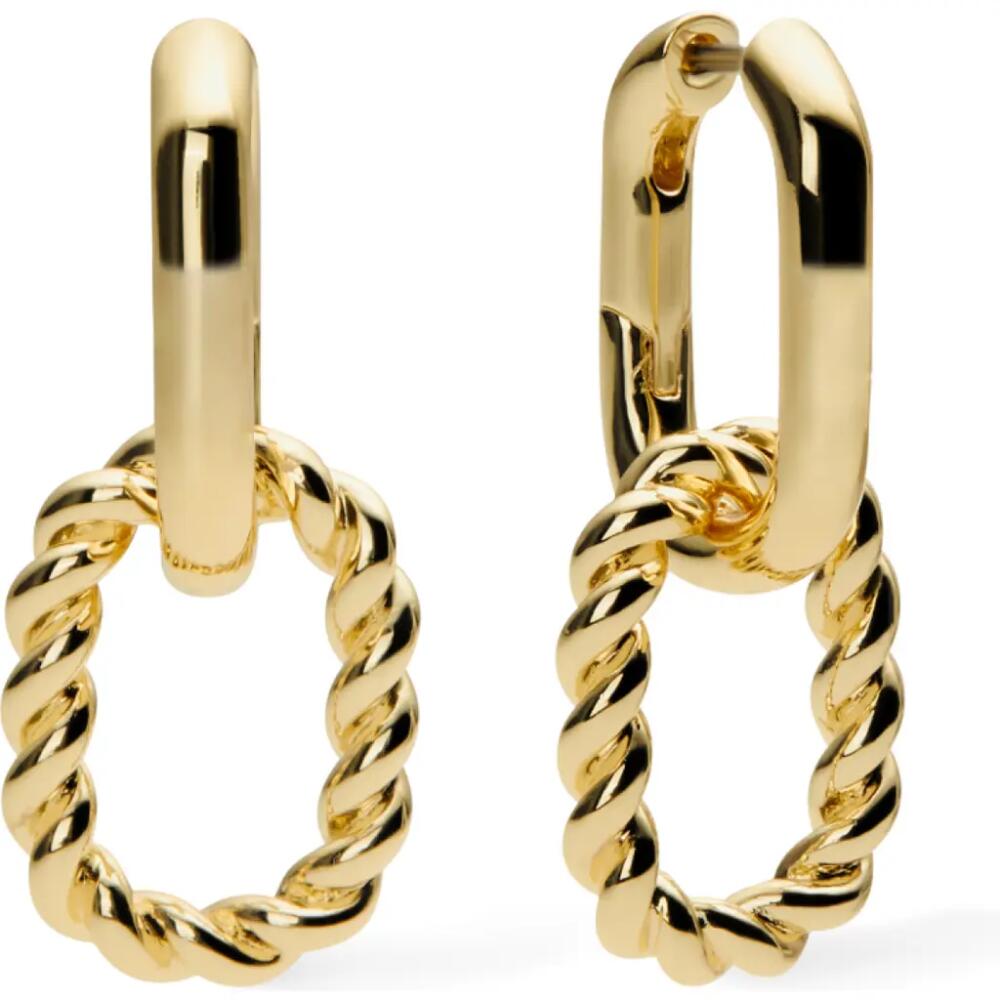 Ana Luisa Double Hoop Earrings - Ash Double in Gold Cover