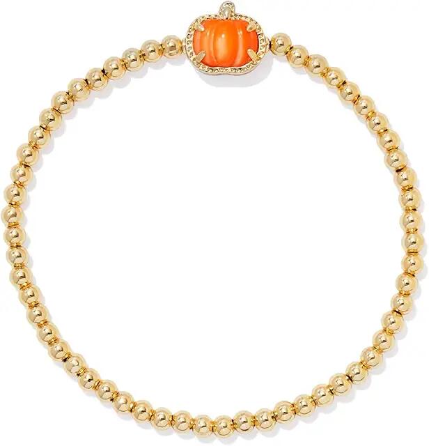 Kendra Scott Pumpkin Stretch Bracelet (Gold Orange Mother Of Pearl) Bracelet Cover