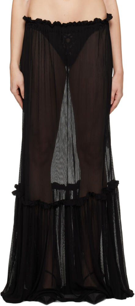 BITE Black Zephyr Maxi Skirt Cover