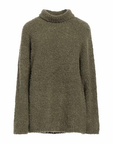 Gauchere. Woman Turtleneck Military green Polyester, Alpaca wool, Virgin Wool, Polyamide Cover