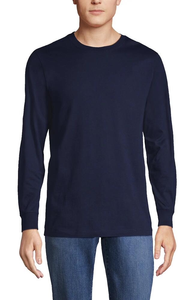 Lands' End Super-T Long Sleeve T-Shirt in Radiant Navy Cover