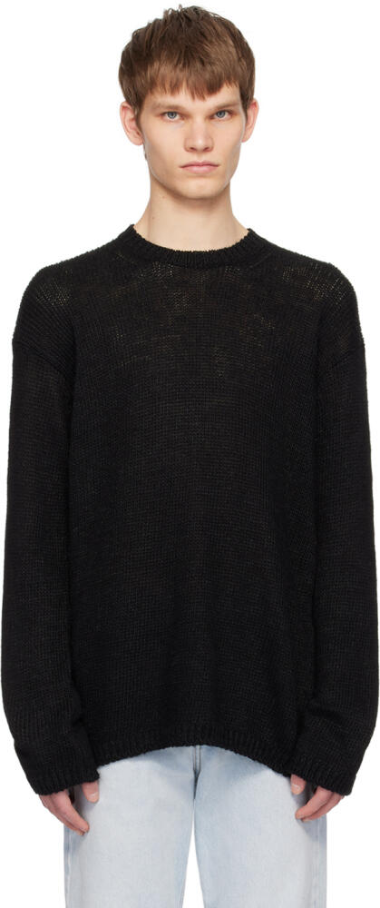 The Row Black Hank Sweater Cover