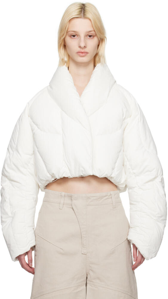 Entire Studios SSENSE Exclusive White A7L Down Jacket Cover