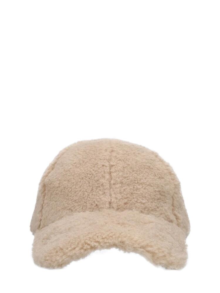 STAND STUDIO Cia Faux Shearling Baseball Cap Cover