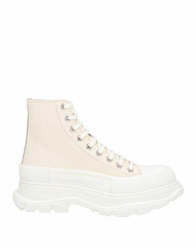 Alexander Mcqueen Man Sneakers Ivory Calfskin Cover