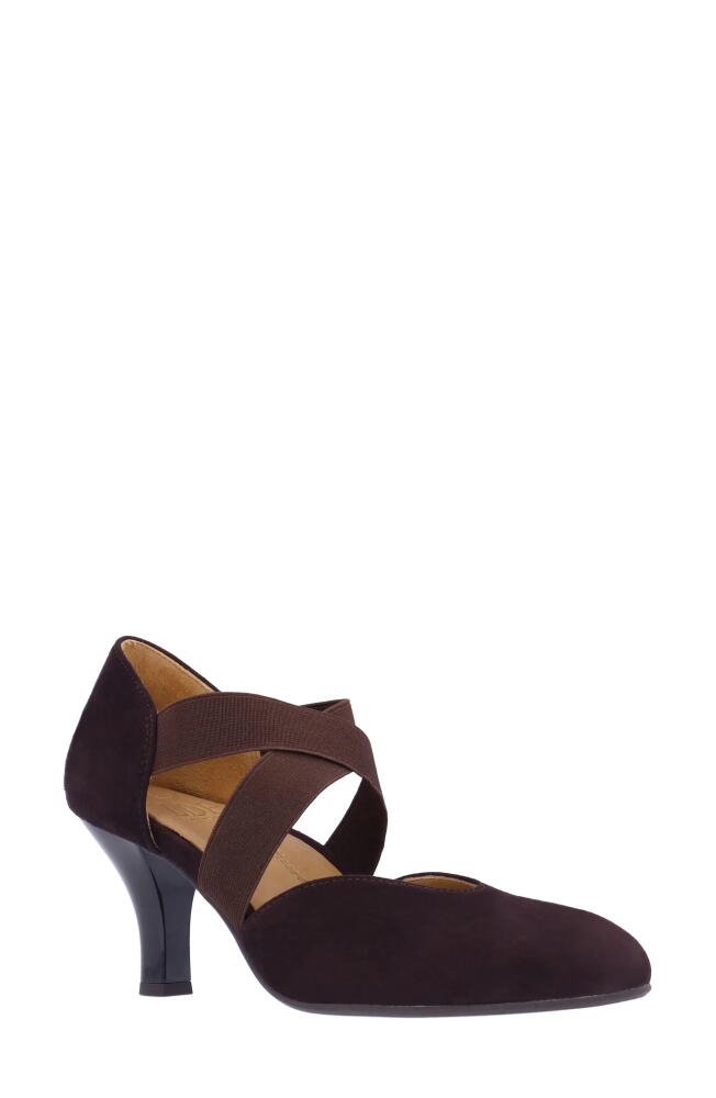 L'Amour des Pieds Bishar Crisscross Pump in Chocolate Cover