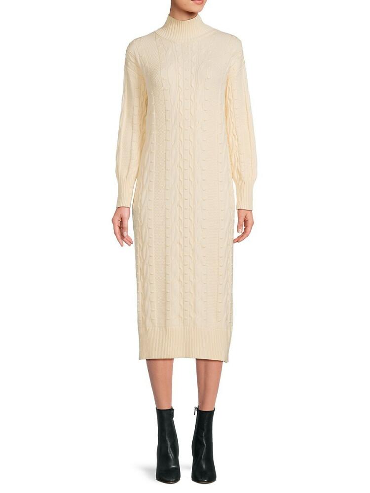 Area Stars Women's Layla Cable Knit Midi Dress - Cream Cover