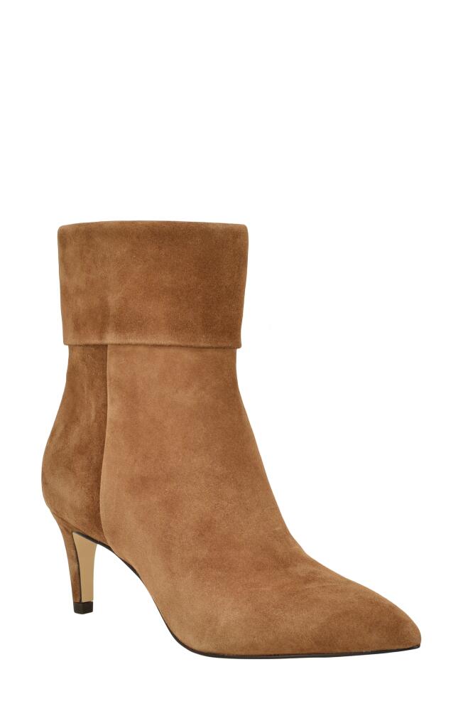 Calvin Klein Genteel Pointed Toe Bootie in Medium Natural Cover