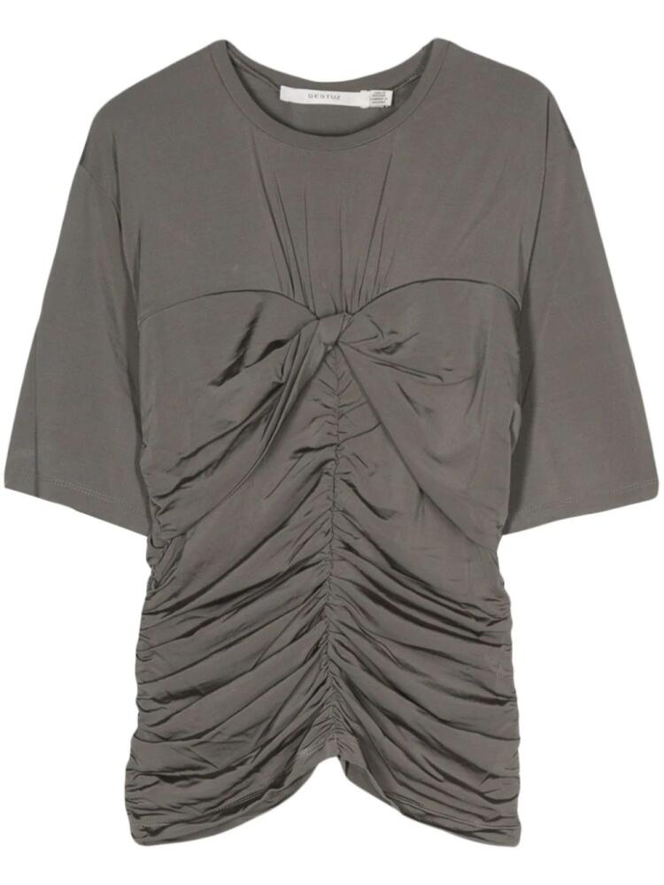 Gestuz AshaGZ draped T-shirt - Grey Cover