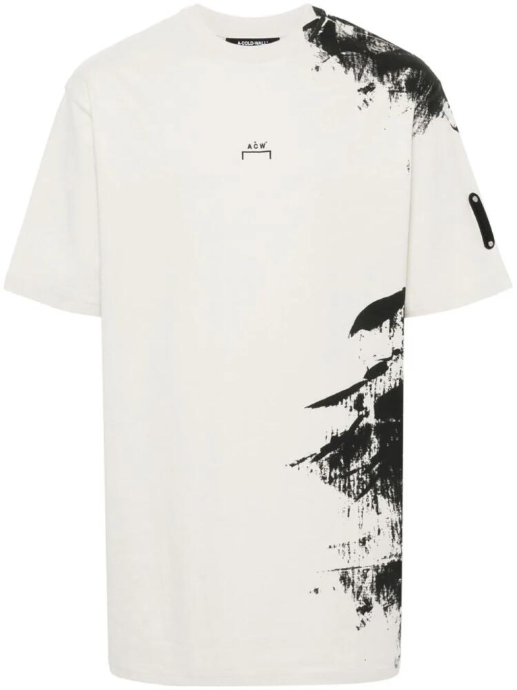 A-COLD-WALL* Brushstroke cotton T-Shirt - Grey Cover