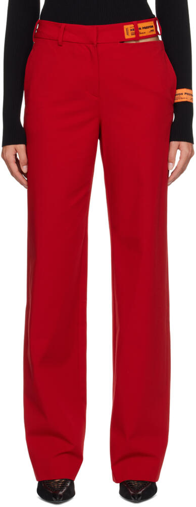 Heron Preston Red Cutout Trousers Cover