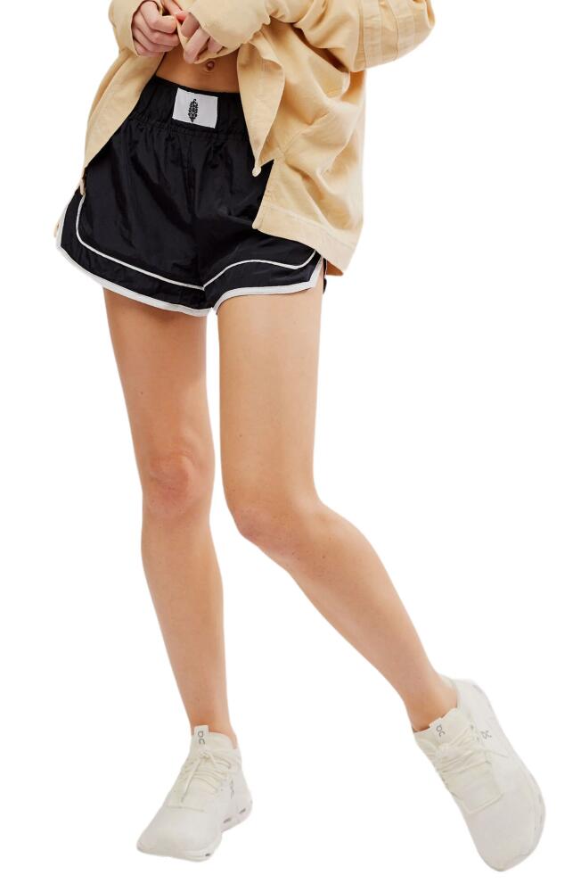 FP Movement by Free People Varsity Blues Athletic Shorts in Black Combo Cover