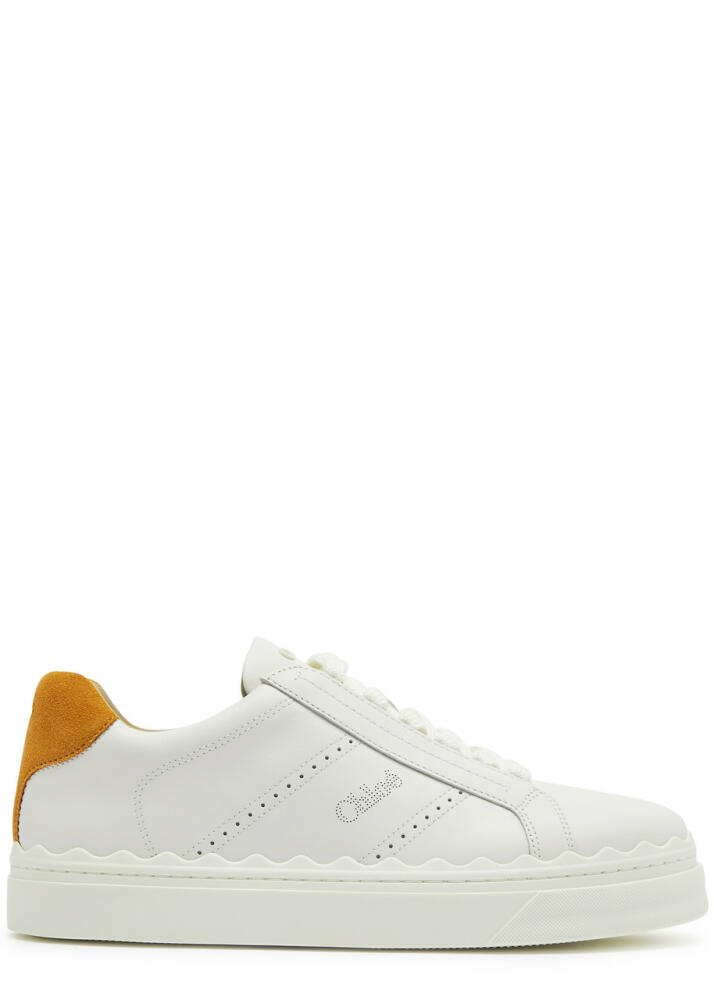 Chloe Lauren Leather Sneakers - White Cover