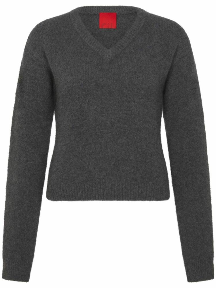 Cashmere In Love long-sleeve V-neck jumper - Grey Cover