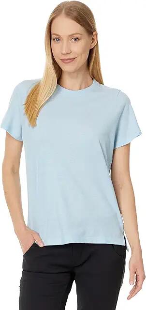 Smartwool Perfect Crew Short Sleeve Tee (Winter Sky Heather) Women's Clothing Cover