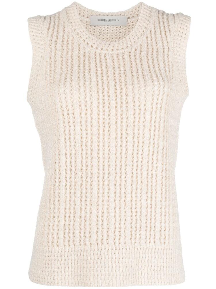 Golden Goose chunky knit vest - Neutrals Cover