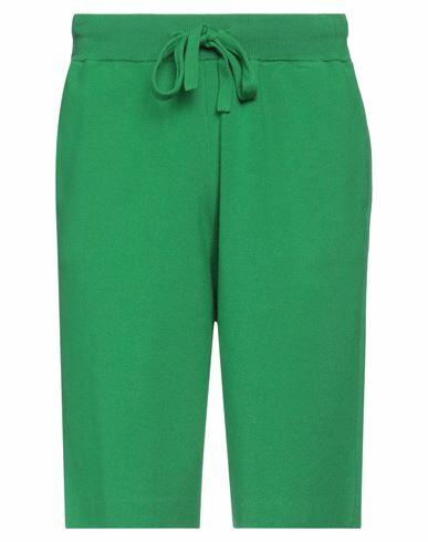 Roberto Collina Man Shorts & Bermuda Shorts Green Cotton, Nylon, Elastane Cover