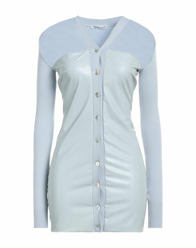 Alessandro Vigilante Woman Mini dress Sky blue Wool, Polyamide, Elastane Cover