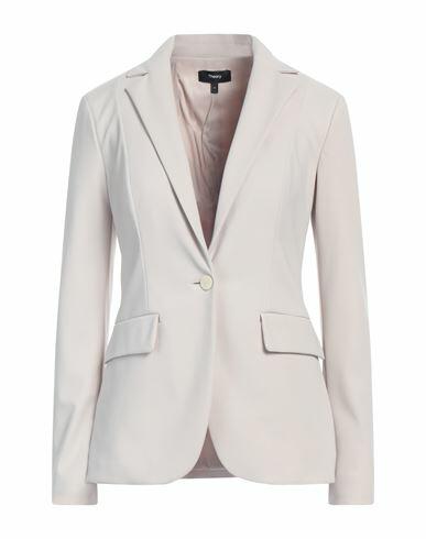 Theory Woman Blazer Light grey Polyamide, Elastane Cover