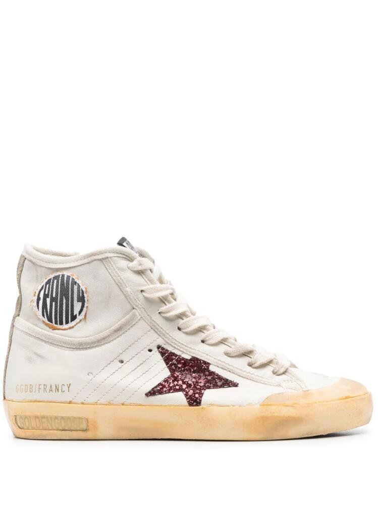 Golden Goose distressed high-top sneakers - Neutrals Cover