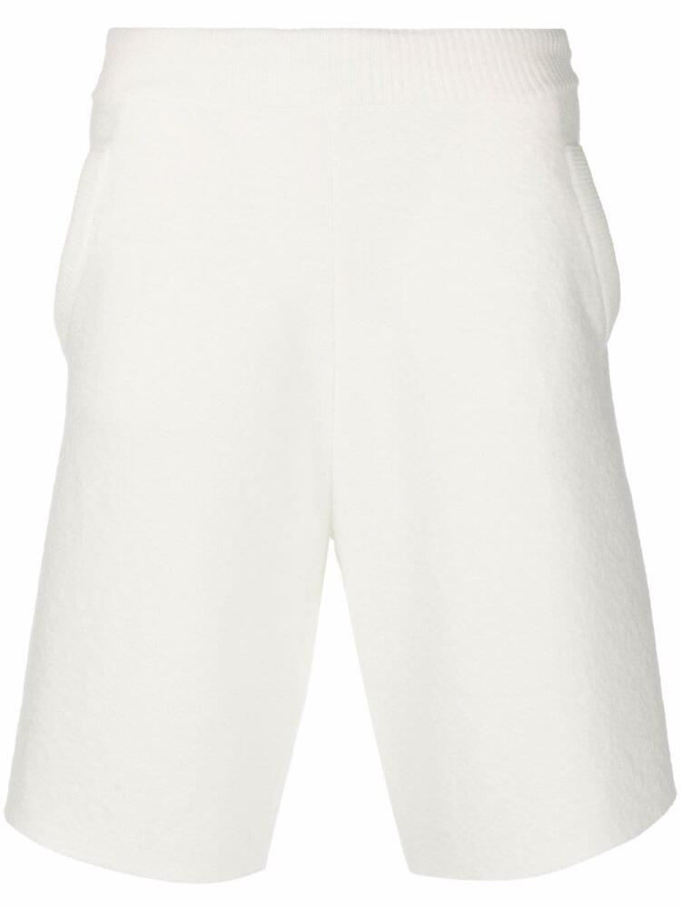 Maison Margiela wool stripe detail track shorts - White Cover