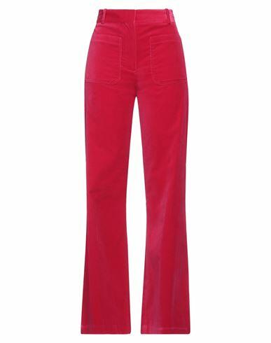 Victoria Beckham Woman Pants Fuchsia Cotton, Elastane Cover