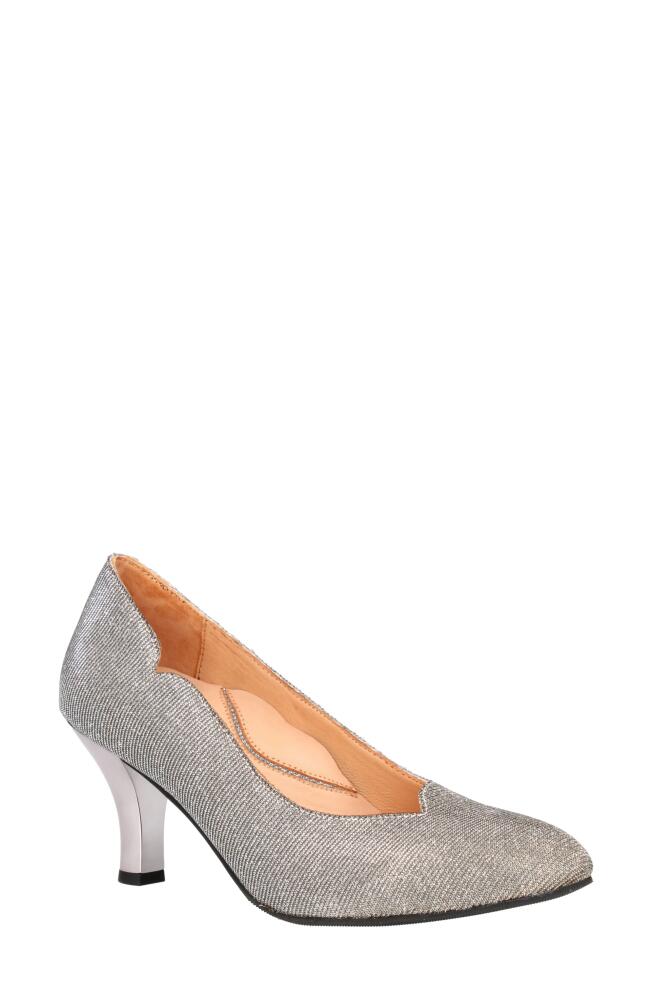 L'Amour des Pieds Bambelle Pointed Toe Pump in Pewter Cover