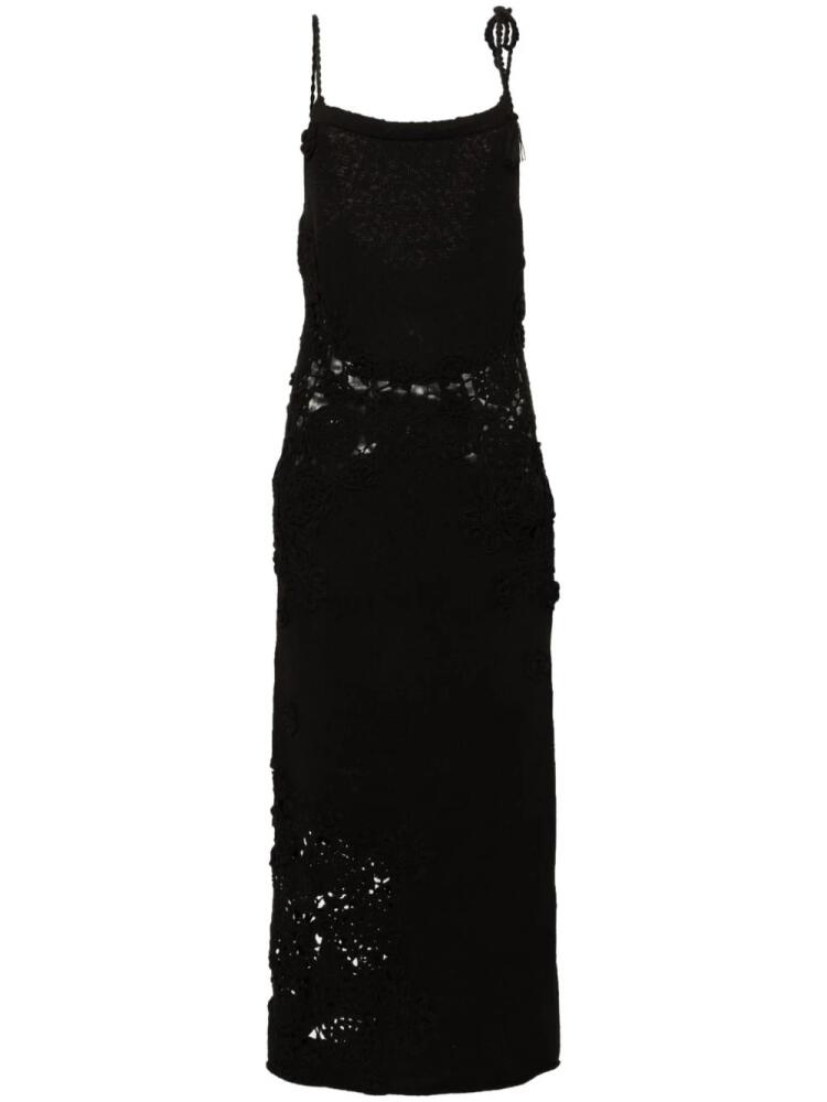 Bimba y Lola crochet-panel maxi dress - Black Cover