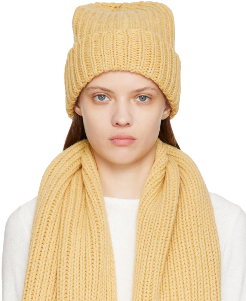 Baserange Yellow Knit Beanie Cover