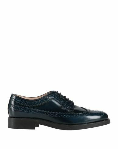 Tod's Woman Lace-up shoes Midnight blue Leather Cover