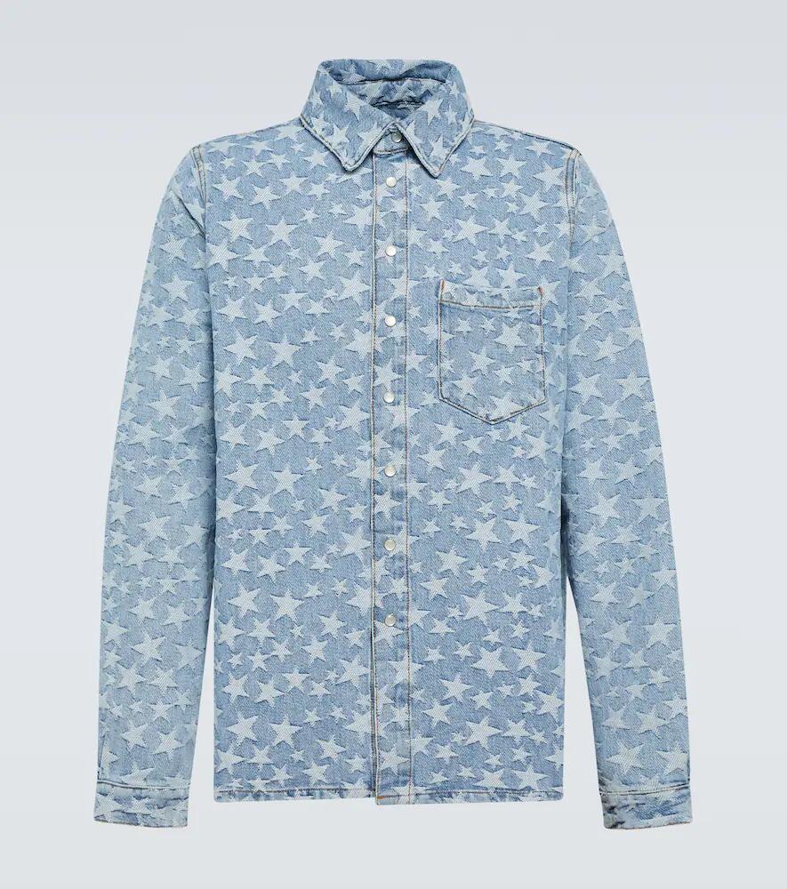 ERL Jacquard denim overshirt Cover