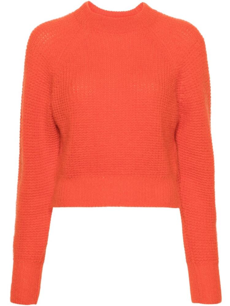 Fabiana Filippi mock-neck waflle-knit jumper - Orange Cover