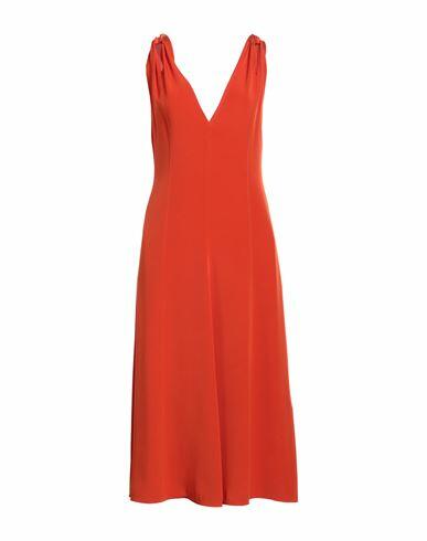 Victoria Beckham Woman Midi dress Orange Acetate, Viscose Cover