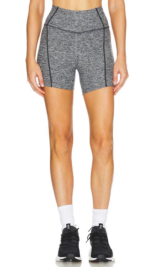 YEAR OF OURS Stretch Lindsey Biker Short in Grey Cover