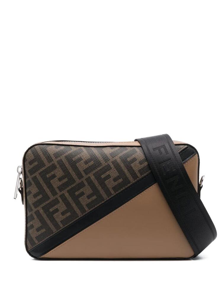 FENDI FF-pattern print crossbody bag - Brown Cover