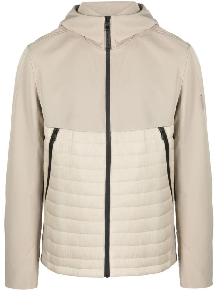 Calvin Klein zip-up padded hooded jacket - Neutrals Cover