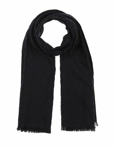 Fiorio Woman Scarf Midnight blue Polyester, Virgin Wool, Silk, Polyamide, Viscose Cover