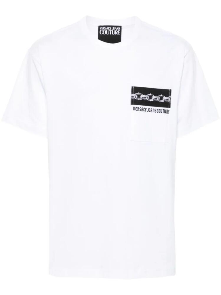 Versace Jeans Couture logo-print cotton T-shirt - White Cover