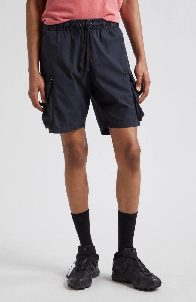 John Elliott Deck Cotton Poplin Cargo Shorts in Black Cover