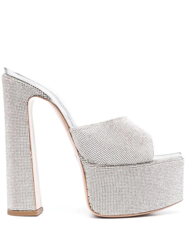 Le Silla Nina 170mm platform sandals - Silver Cover