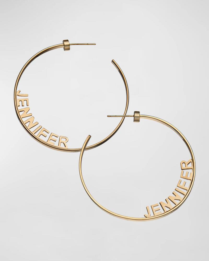 Jennifer Zeuner Ciara Personalized Hoop Earrings Cover