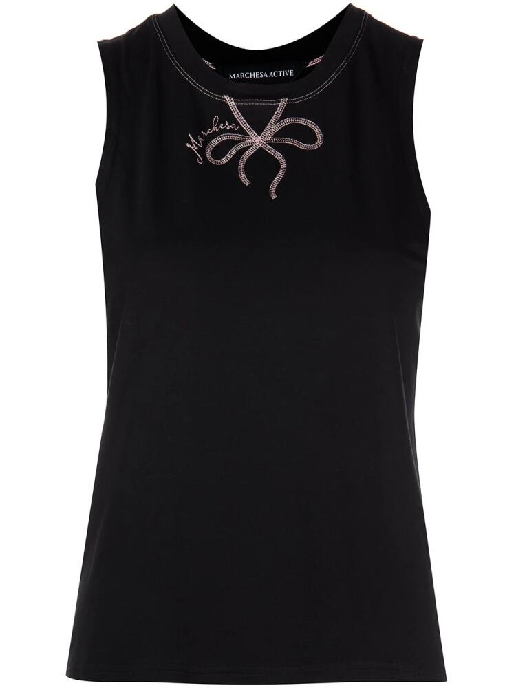 Marchesa Casey performance tank top - Black Cover