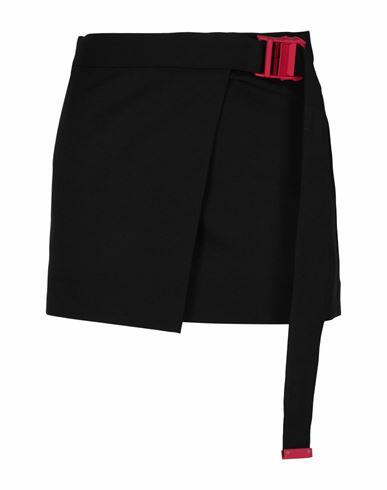 Off-white Wool Blend Mini Skirt Woman Mini skirt Black Polyester, Virgin Wool, Lycra Cover