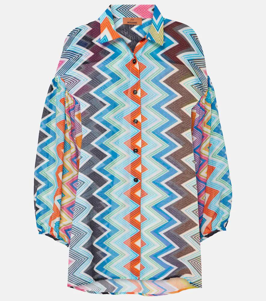 Missoni Zig Zag cotton and silk shirt Cover