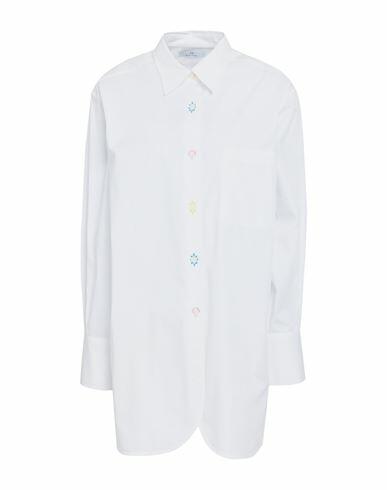 Ps Paul Smith Woman Shirt White Organic cotton, Elastane Cover