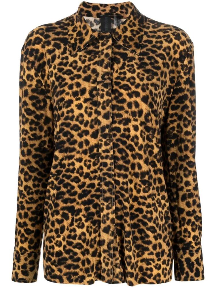 Norma Kamali leopard print shirt - Black Cover